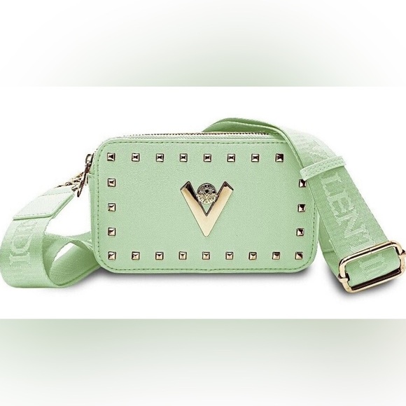 NWT Valentino Orlandi Mint Green Crossbody Camera-Style Handbag‎ Purse - Picture 1 of 9